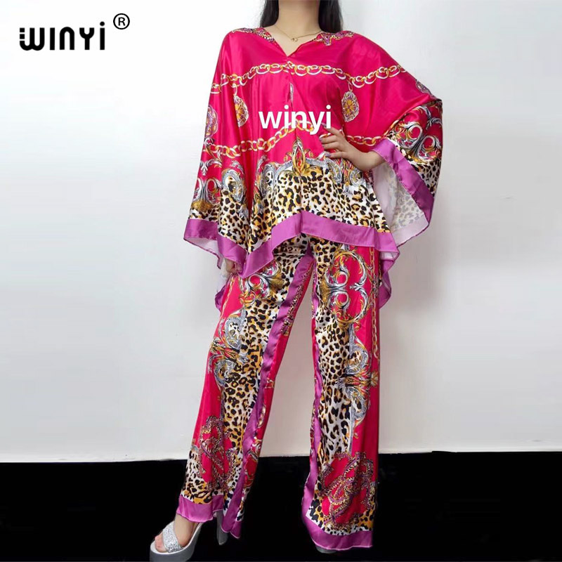 Women Fashion Over 50 - WINYI two-piece suit Bohemian Printed Over