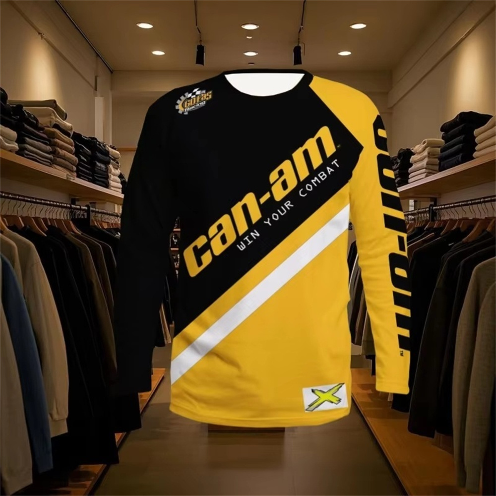 Women'S Fashion Jersey - Motorcycle Racing Long Sleeve Round Neck
