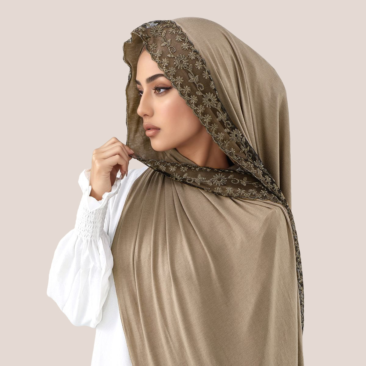Lace Embroidery Cotton Jersey  - Women'S Fashion Jersey 评论和价格