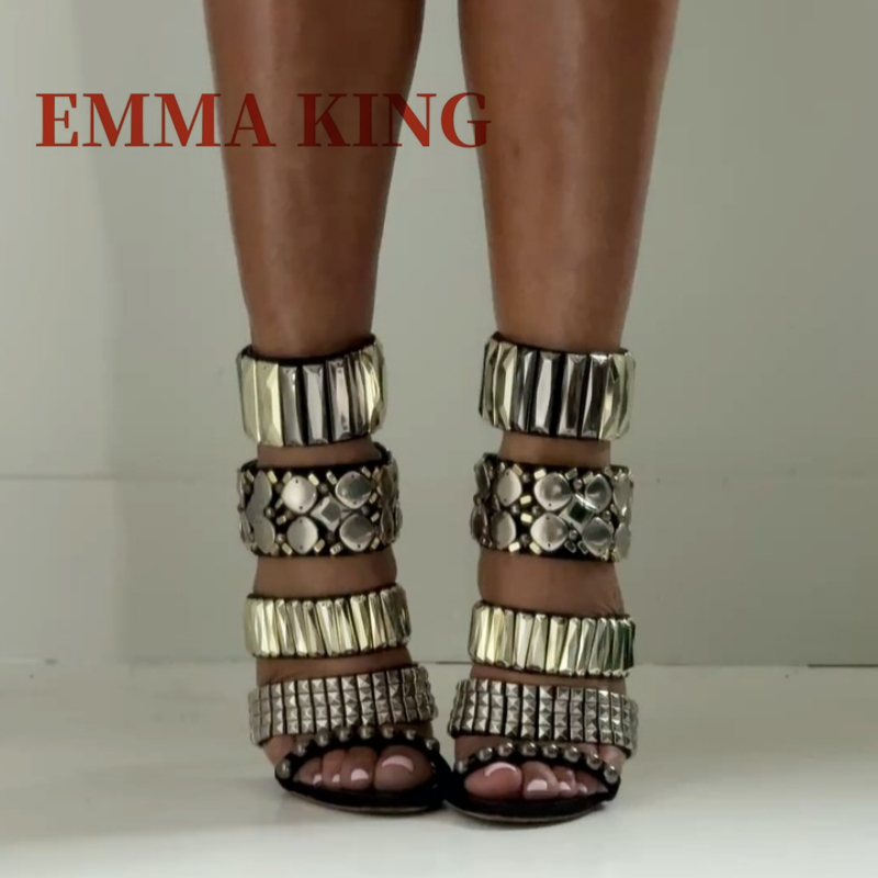 Black Embellished Ankle Strap  - Women'S Fashion Q 评论和价格