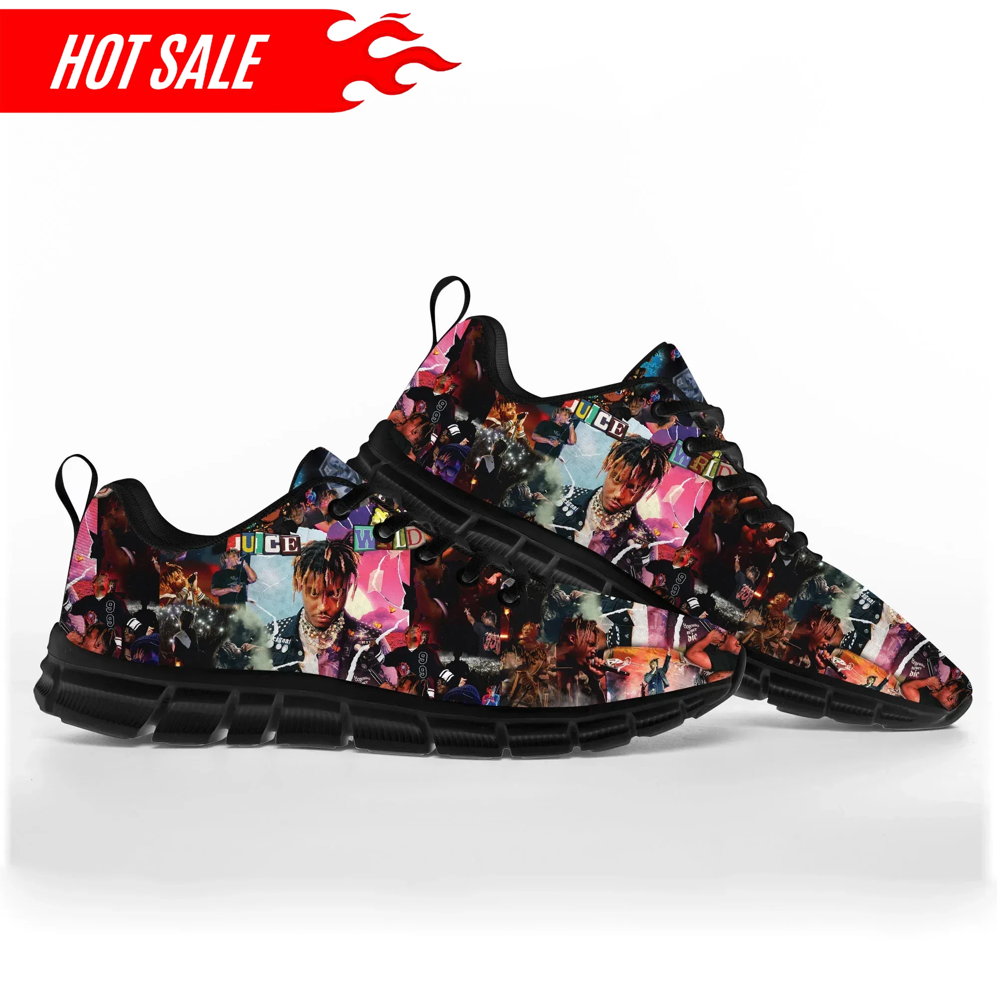 Hot Juice Wrld Hip Hop Rapper  - Women'S Fashion Gym Shoes 评论和价格