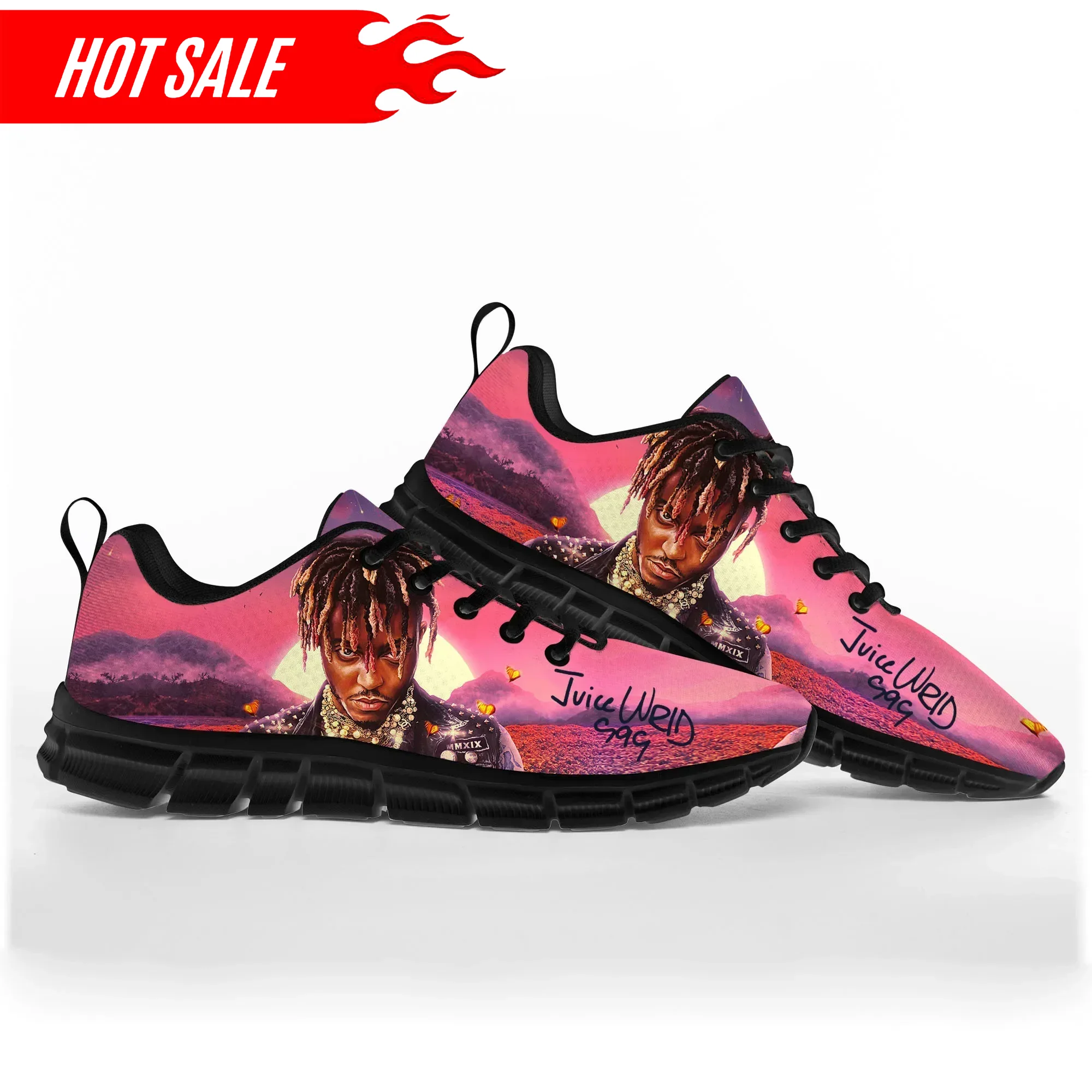 Hot Juice Wrld Hip Hop Rapper  - Women'S Fashion Gym Shoes 评论和价格