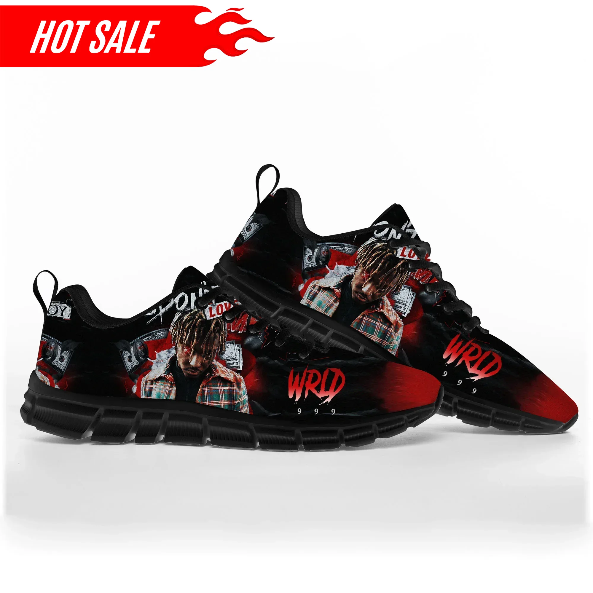 Hot Juice Wrld Hip Hop Rapper  - Women'S Fashion Gym Shoes 评论和价格