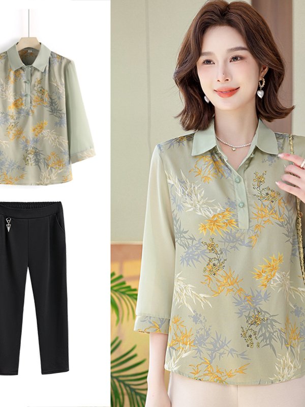 Fashionable Mid-Sleeve T-Shirt - Women Fashion Over 50 评论和价格