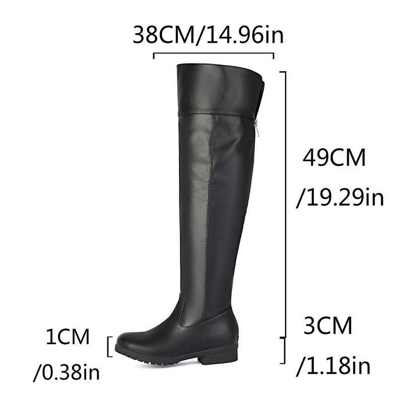 Fashion Women Thigh Boots Roun - Women Fashion Over 50 评论和价格