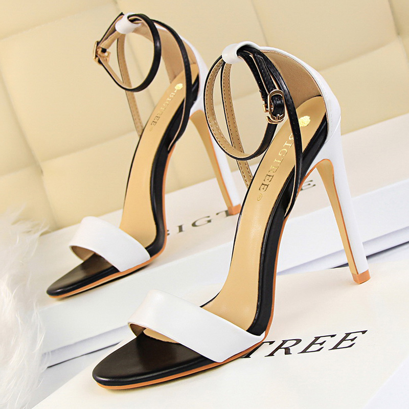Women Black-White Concise Leat - Women'S Fashion Q 评论和价格