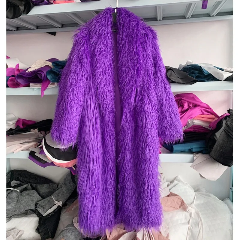 Women Faux Fur Long Coat Therm - Women Fashion Over 50 评论和价格