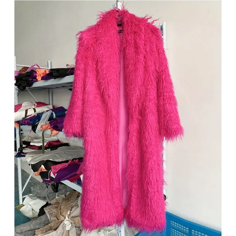 Women Faux Fur Long Coat Therm - Women Fashion Over 50 评论和价格
