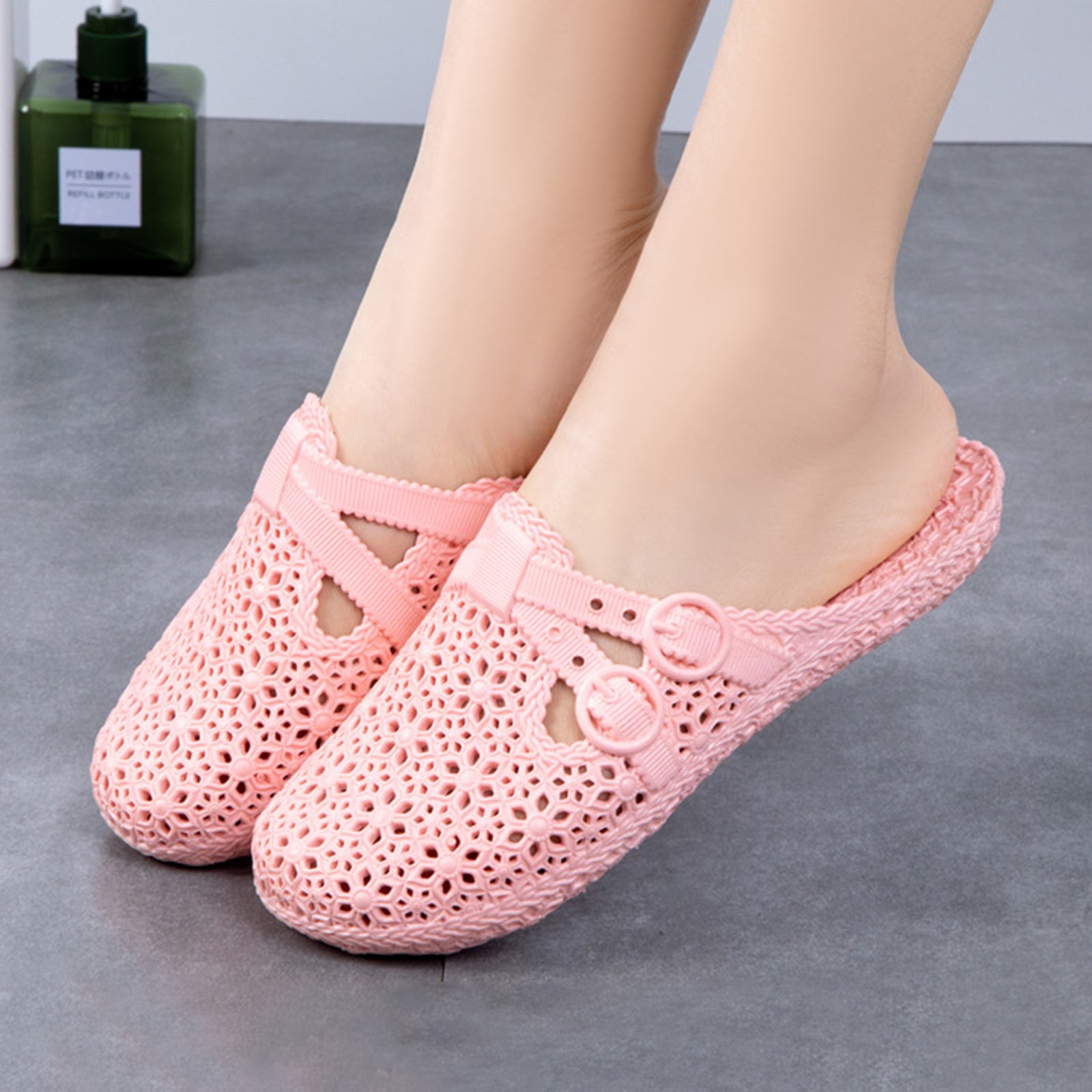 Wrap-Toe Breathable Slippers S - Women Fashion Store 评论和价格