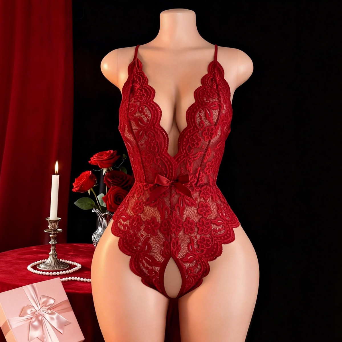 Hot Crotchless Sexy Lingerie F - Women'S Fashion Line 评论和价格