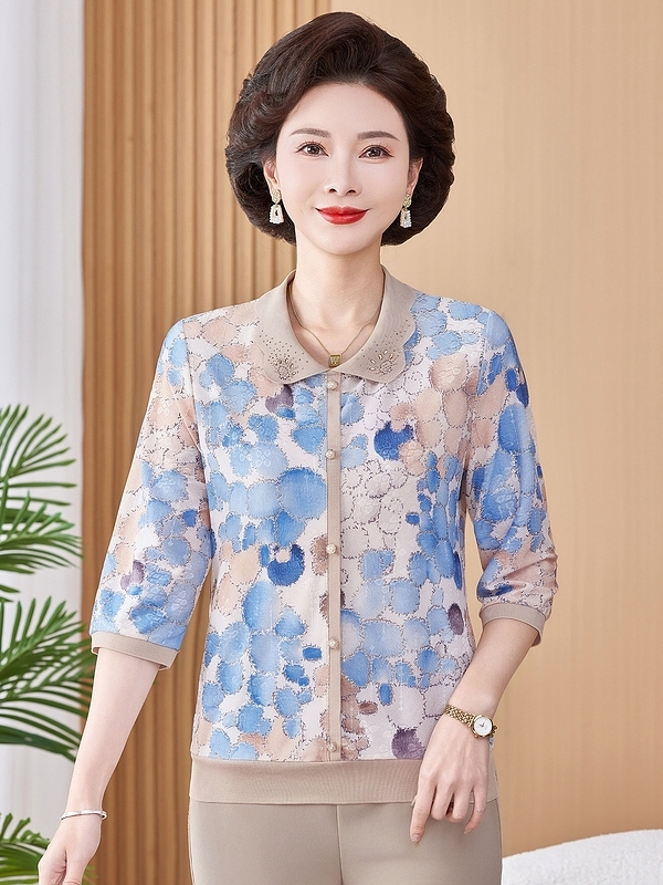 Ice Silk Elastic Printed Short - Women Fashion Over 50 评论和价格