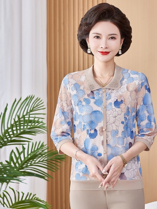 Ice Silk Elastic Printed Short - Women Fashion Over 50 评论和价格