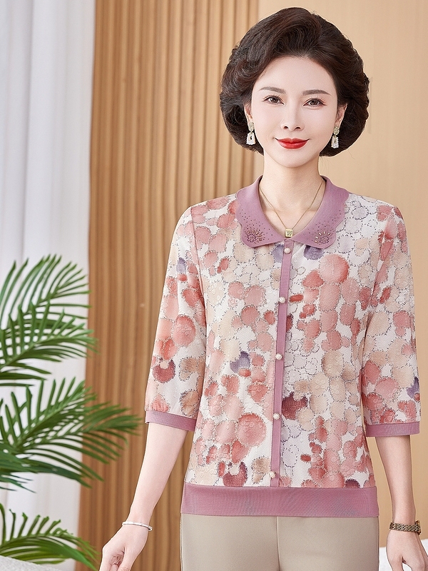 Ice Silk Elastic Printed Short - Women Fashion Over 50 评论和价格