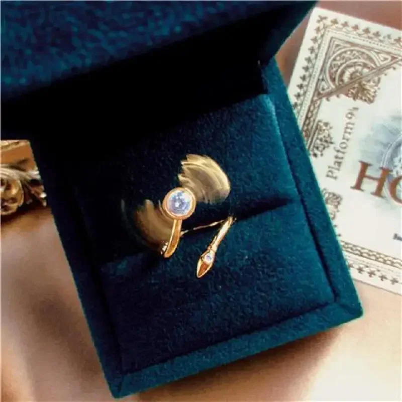 Gold-plated Snitch Ring Harrie - Women'S Fashion Rings Gold 评论和价格