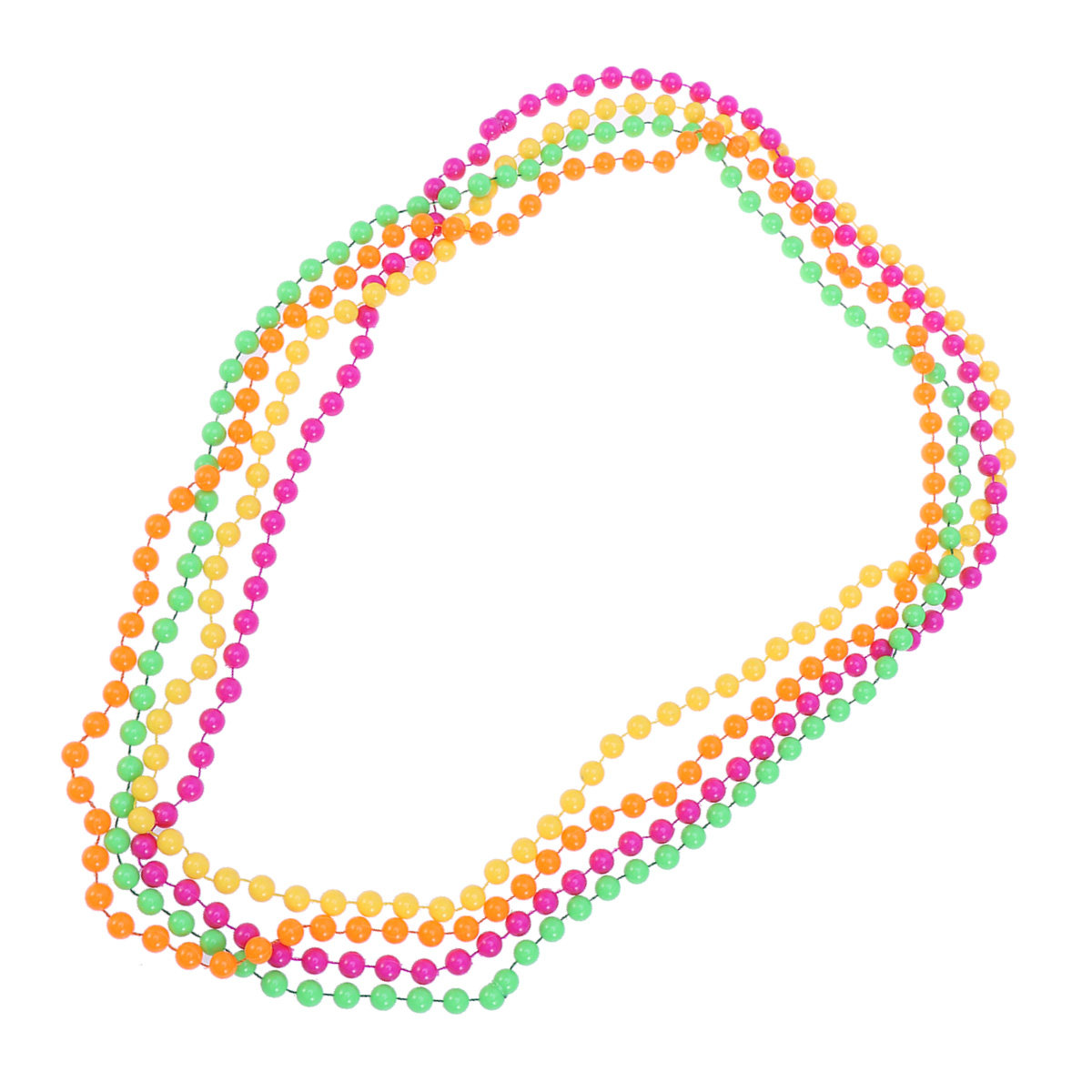 4Pcs Plastic Bead Necklace Wom - Women'S Fashion In The 80S 评论和价格