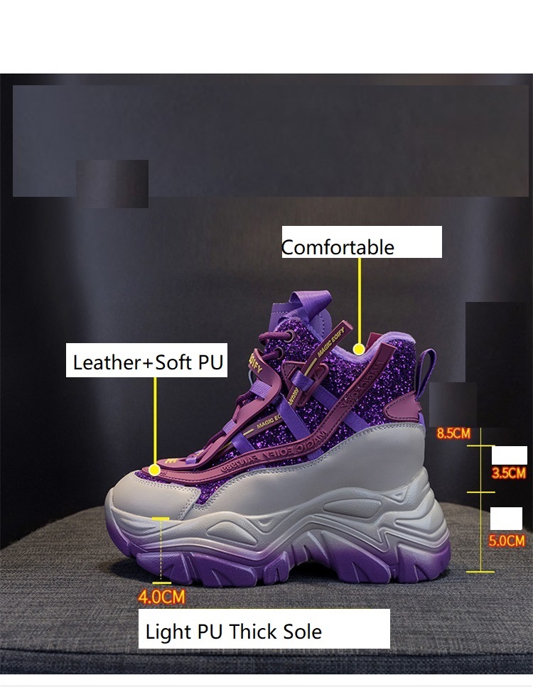 2025 Women's Hidden Wedge Snea - Women'S Fashion Gym Shoes 评论和价格