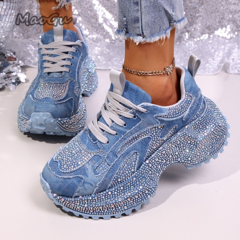 Fashion Rhinestone Women's Chu - Women'S Fashion Gym Shoes 评论和价格