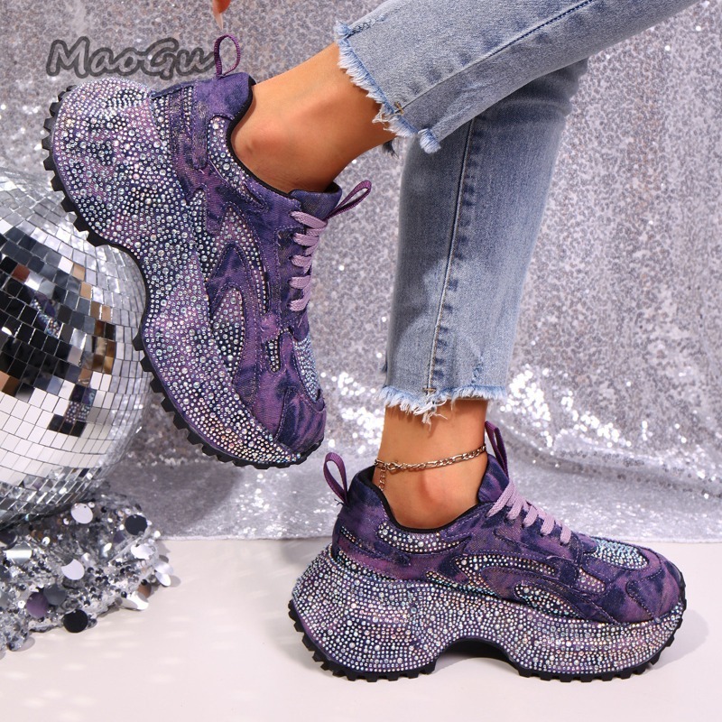 Fashion Rhinestone Women's Chu - Women'S Fashion Gym Shoes 评论和价格