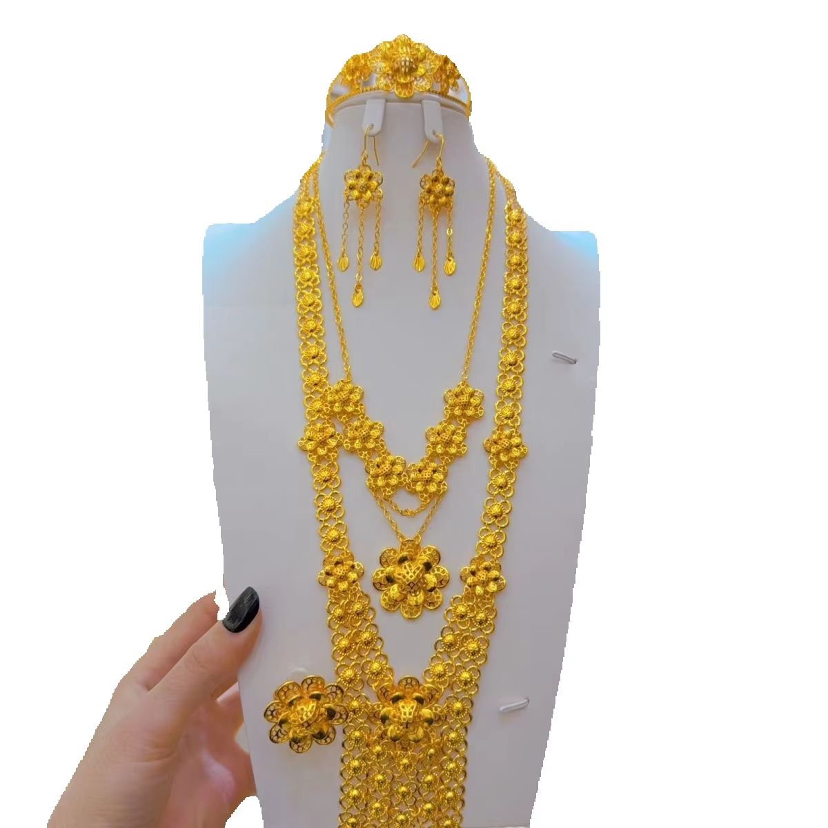 New French high-end 24K gold-p - Women'S Fashion Rings Gold 评论和价格