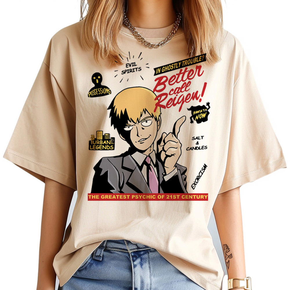 Mob Psycho 100 tshirt women Ps - Women'S Fashion In The 80S 评论和价格