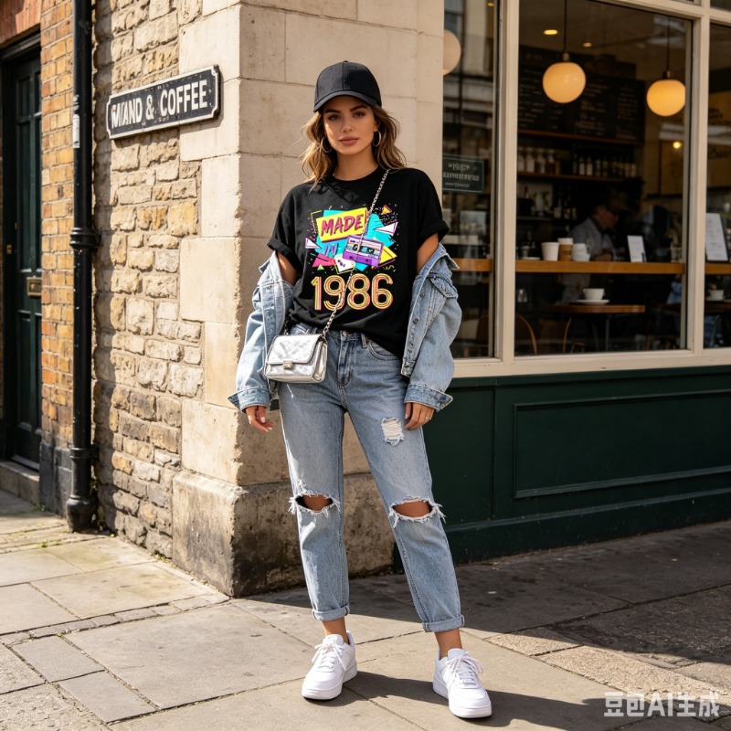 Women Men Retro 80s Graphic Te - Women'S Fashion In The 80S 评论和价格