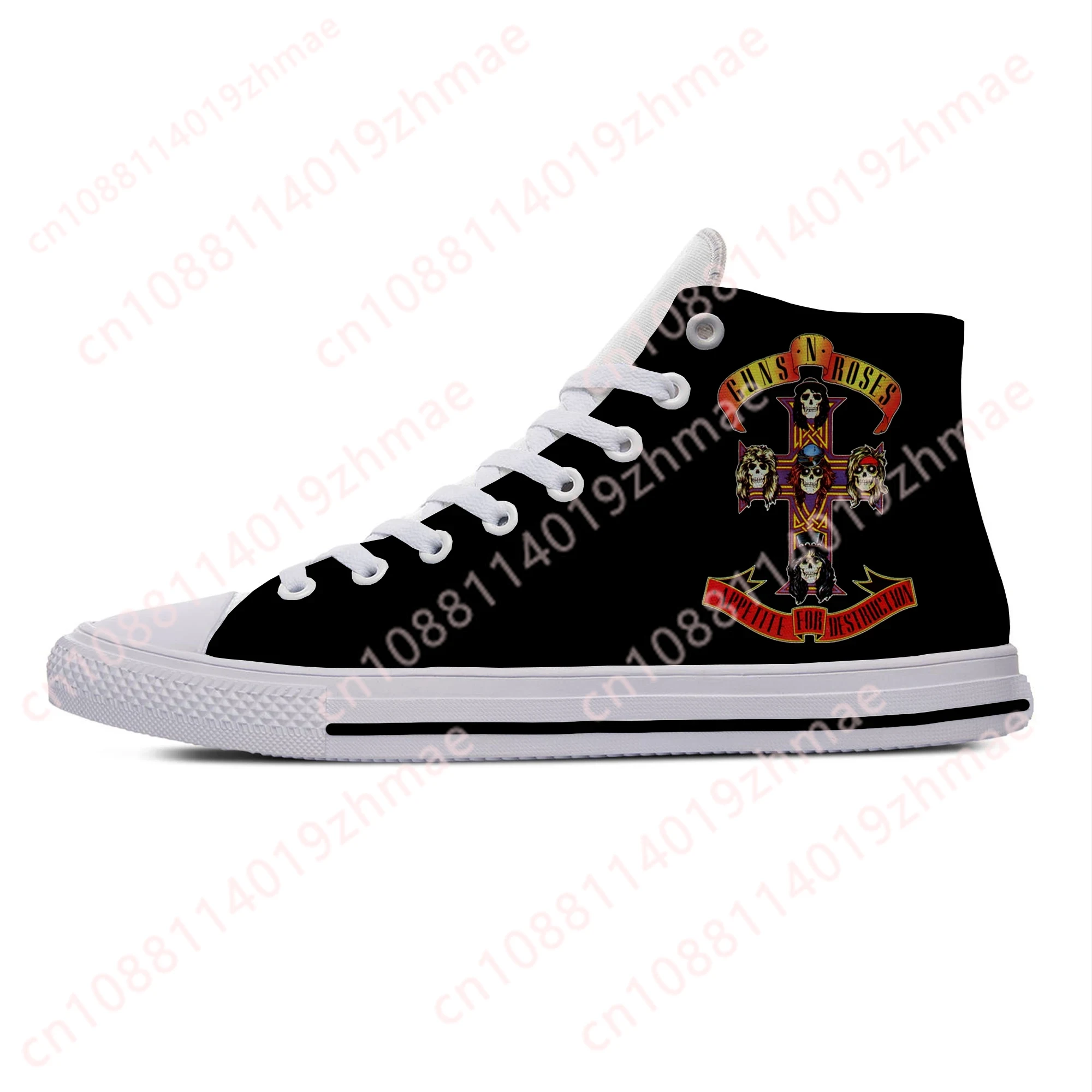 Hot 3D Guns N Rose Heavy Metal - Women'S Fashion Gym Shoes 评论和价格