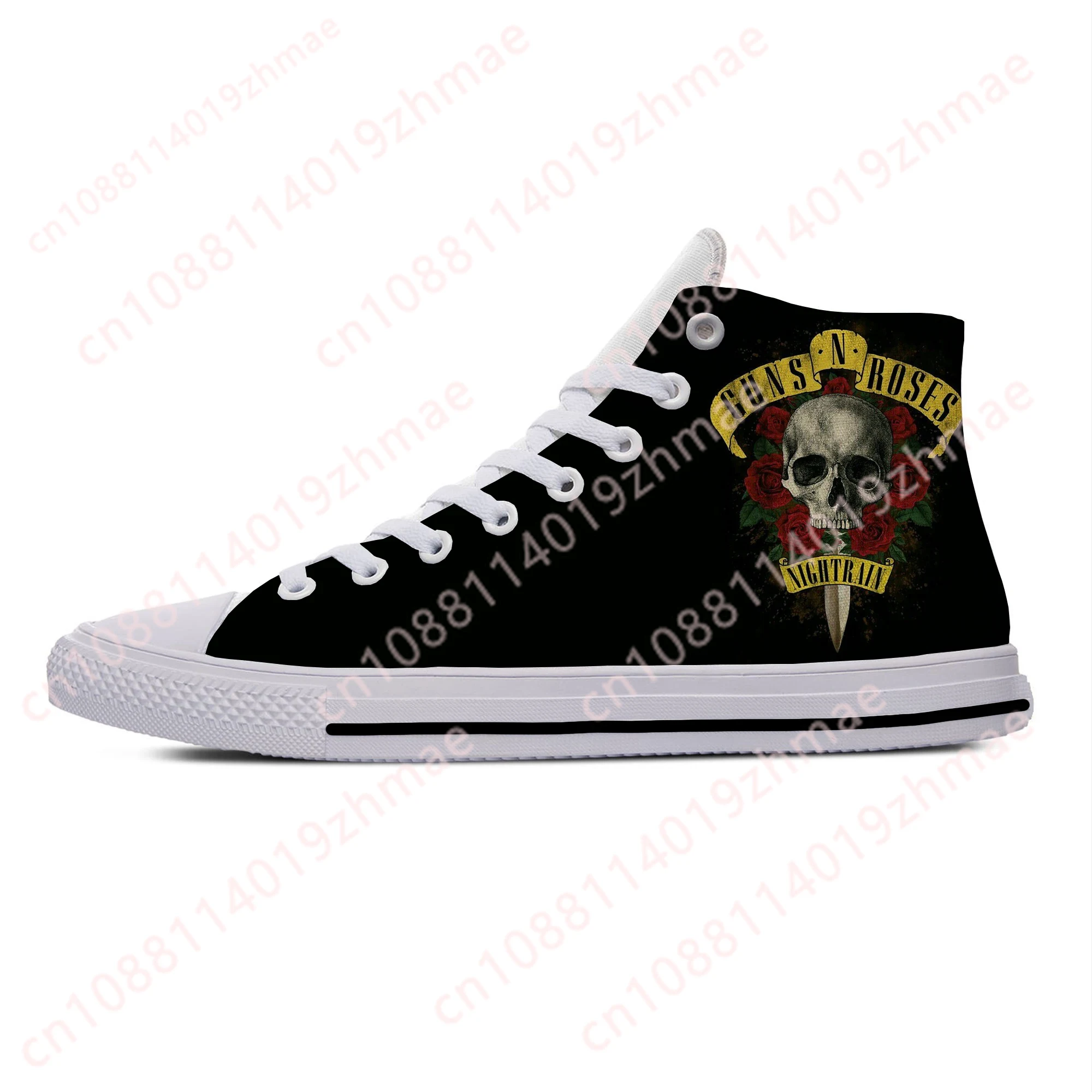Hot 3D Guns N Rose Heavy Metal - Women'S Fashion Gym Shoes 评论和价格