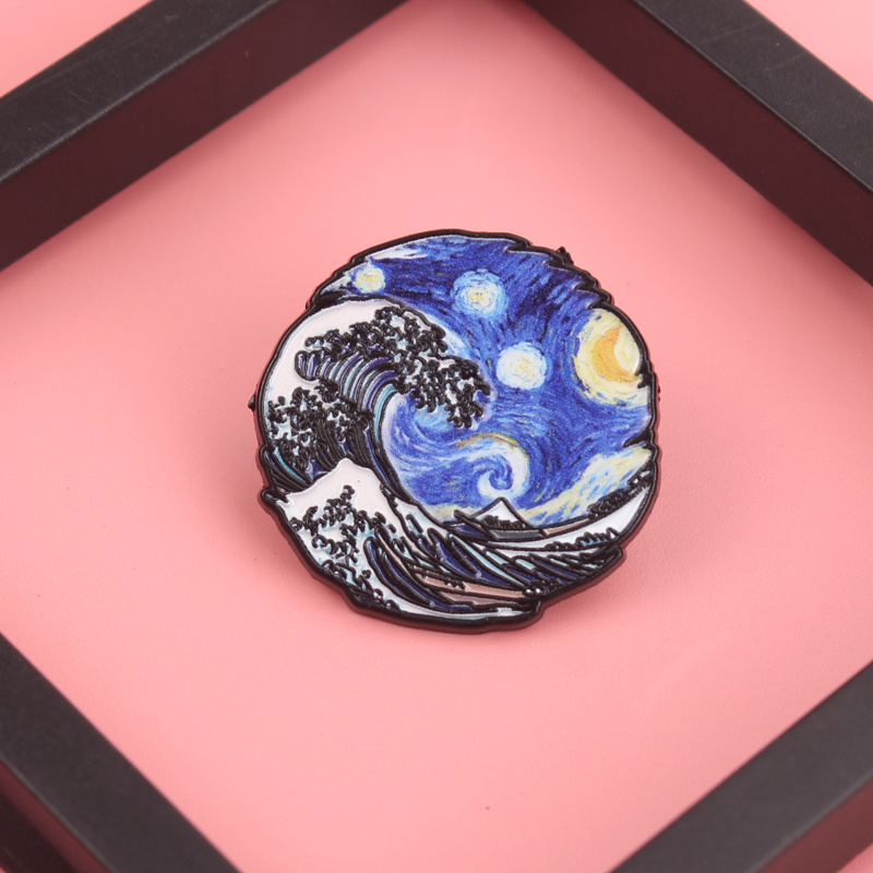 Wave & Vortex Fusion Pin - Hok - Women Fashion History 评论和价格