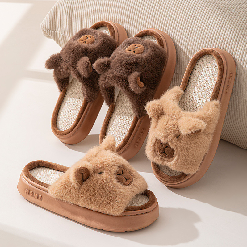 Hemp Cartoon Women's Slippers  - Women Fashion Store 评论和价格