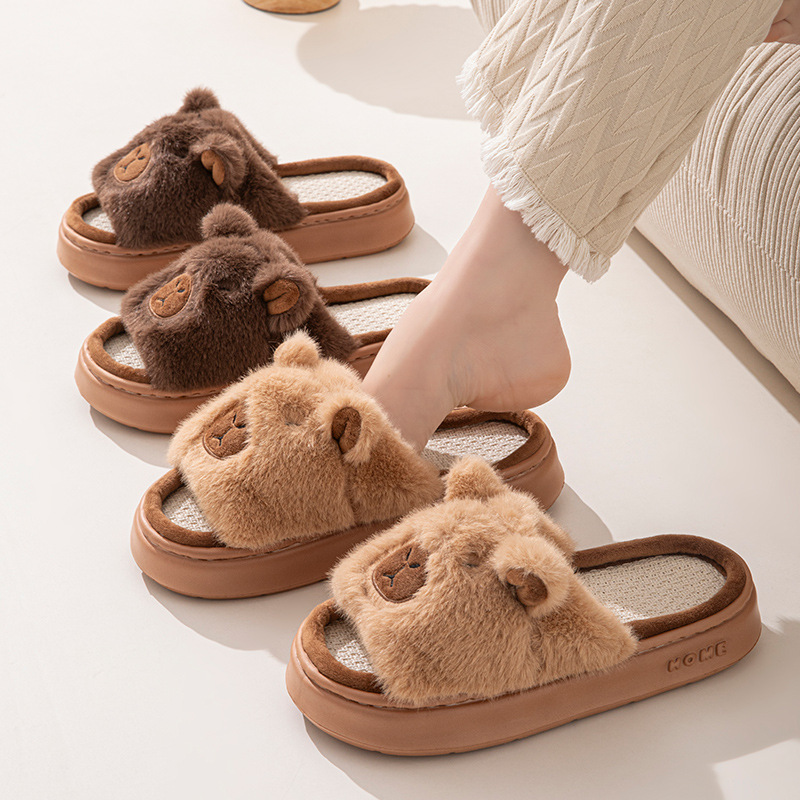 Hemp Cartoon Women's Slippers  - Women Fashion Store 评论和价格