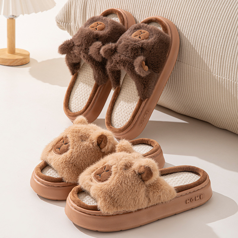 Hemp Cartoon Women's Slippers  - Women Fashion Store 评论和价格