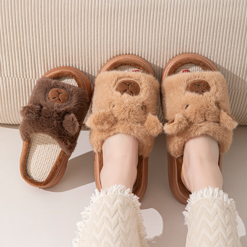 Hemp Cartoon Women's Slippers  - Women Fashion Store 评论和价格