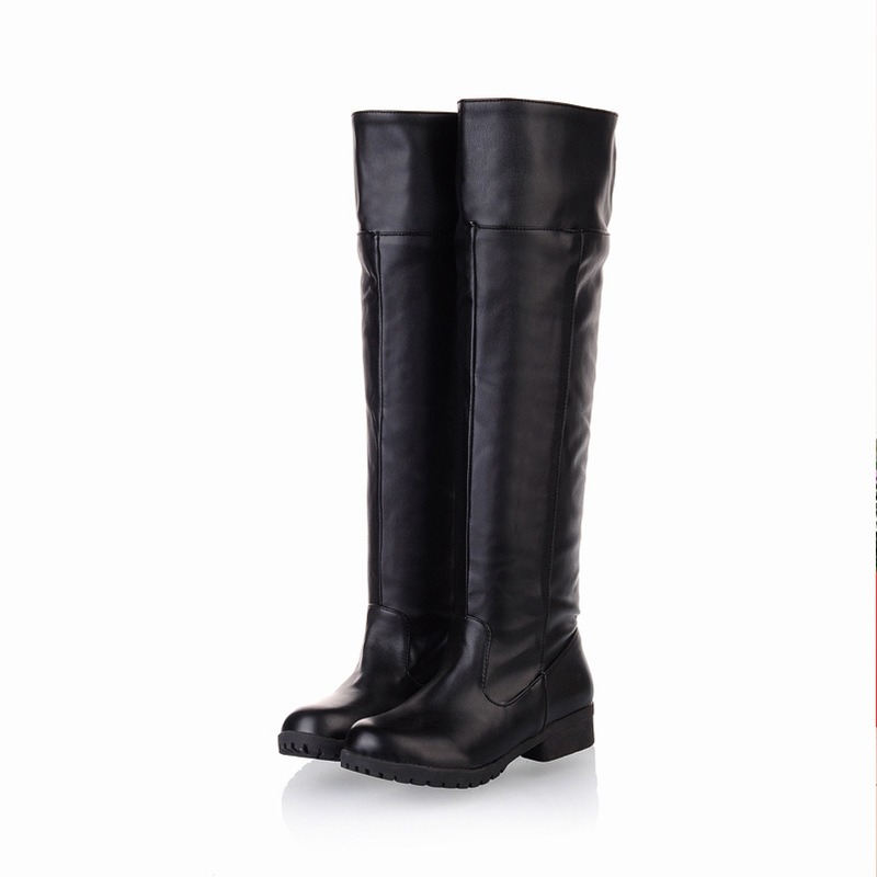 Long Boots Woman Round Toe 3cm - Women Fashion Over 50 评论和价格