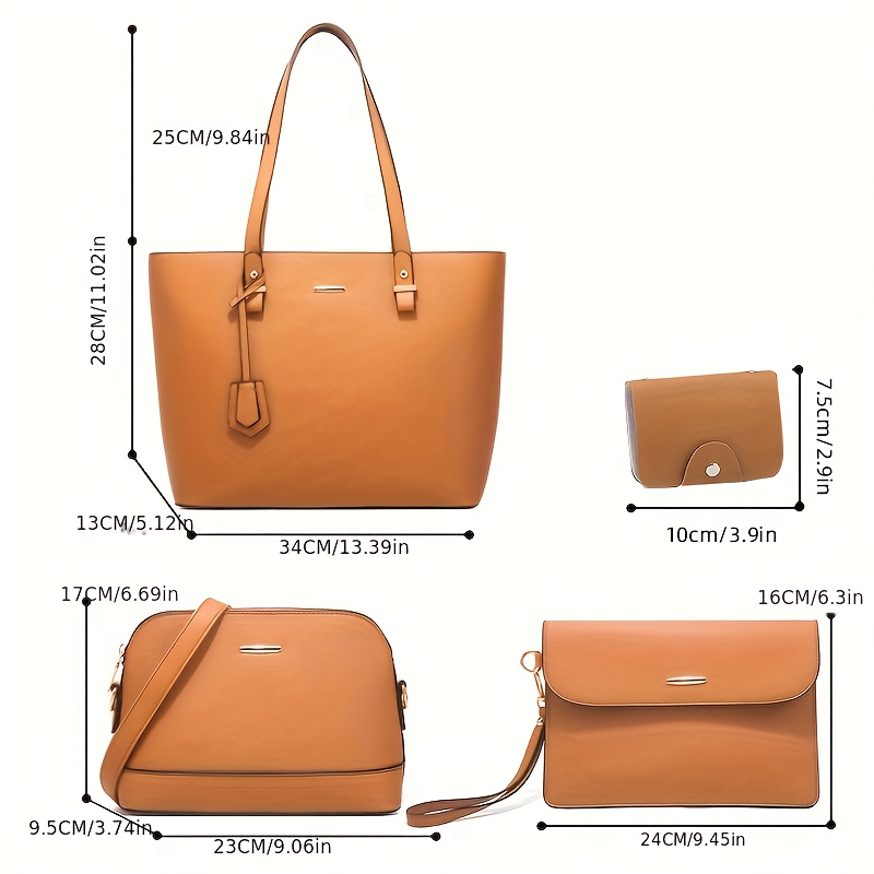 4pcs Fashion Women's Bag Sets  - Women'S Fashion Trends 评论和价格