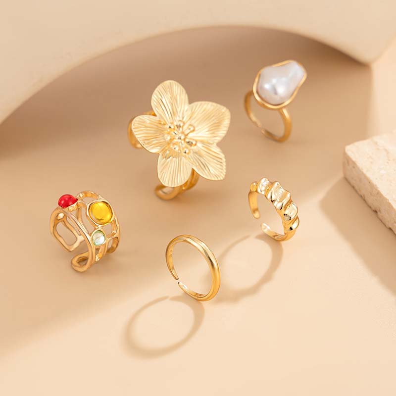 Adjustable Toe Ring Set Gold S - Women'S Fashion Rings Gold 评论和价格