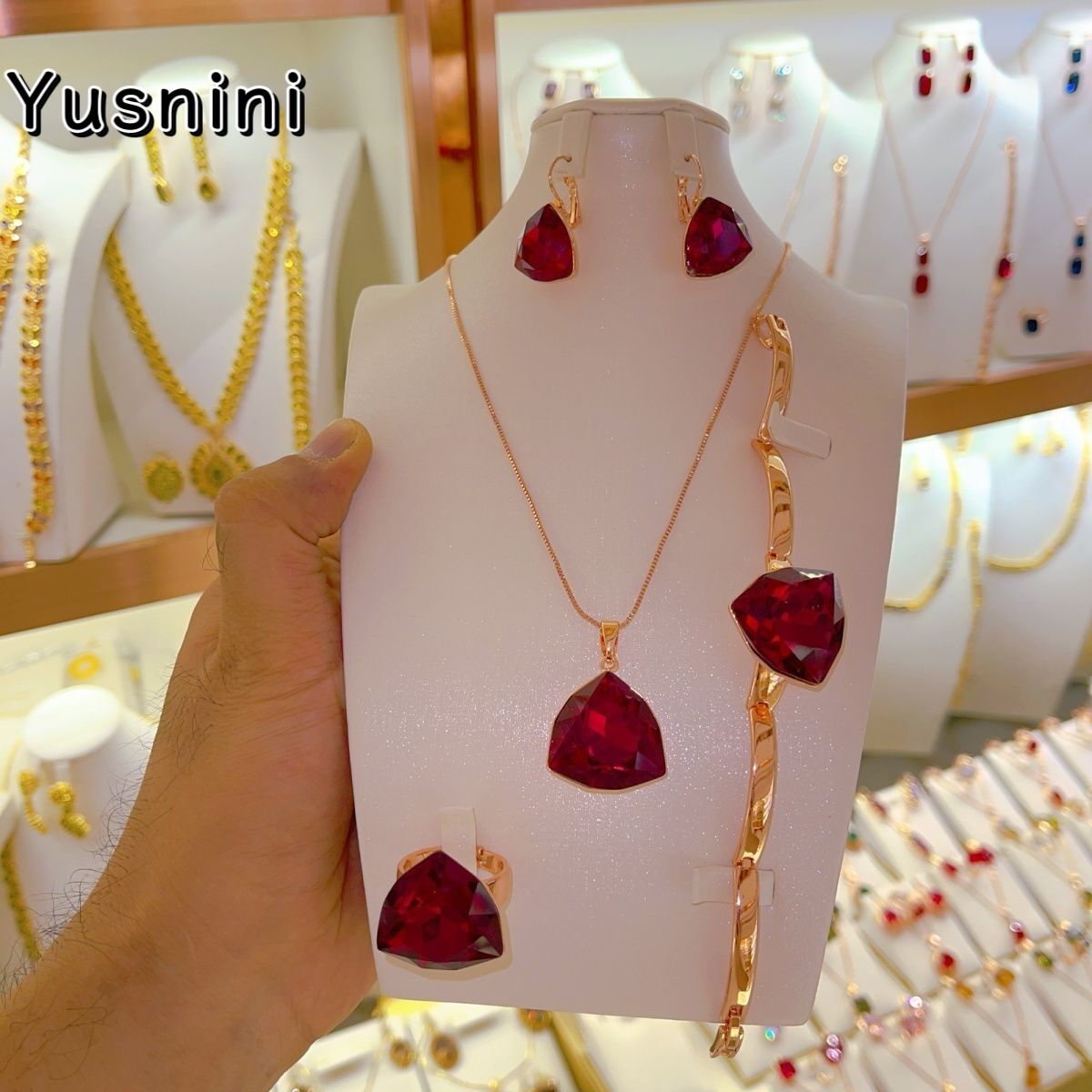 New UK 24K Gold Plated Necklac - Women'S Fashion Rings Gold 评论和价格