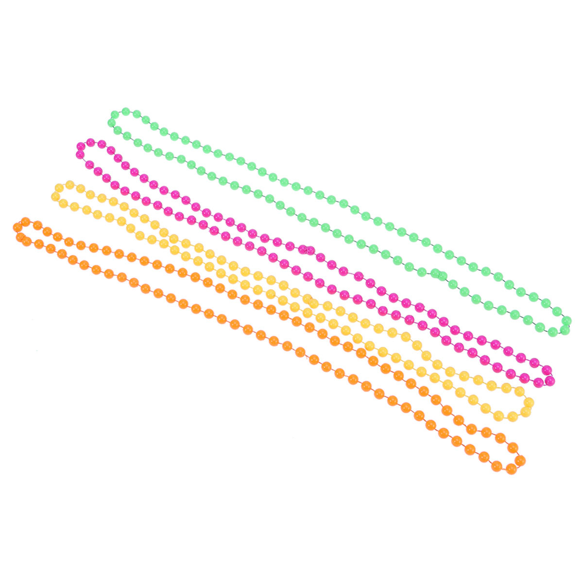 4Pcs Plastic Bead Necklace Wom - Women'S Fashion In The 80S 评论和价格