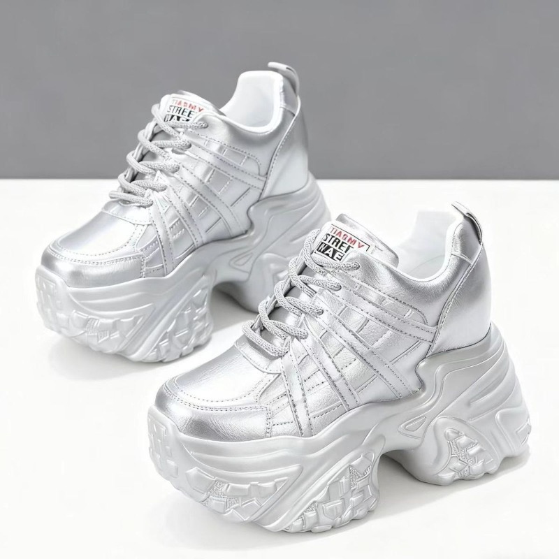 2026 New 10M 12CM Genuine Leat - Women'S Fashion Gym Shoes 评论和价格