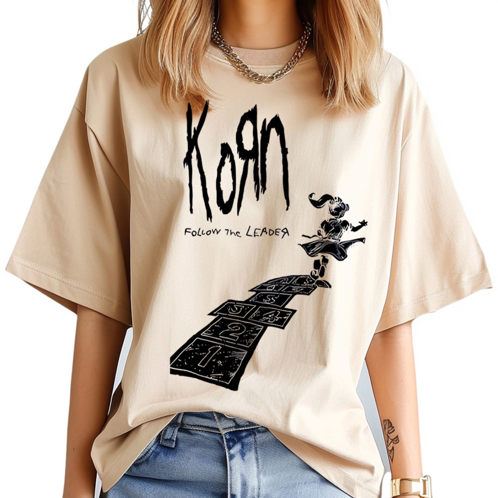 Korn t shirt women korean fash - Women'S Fashion In The 80S 评论和价格